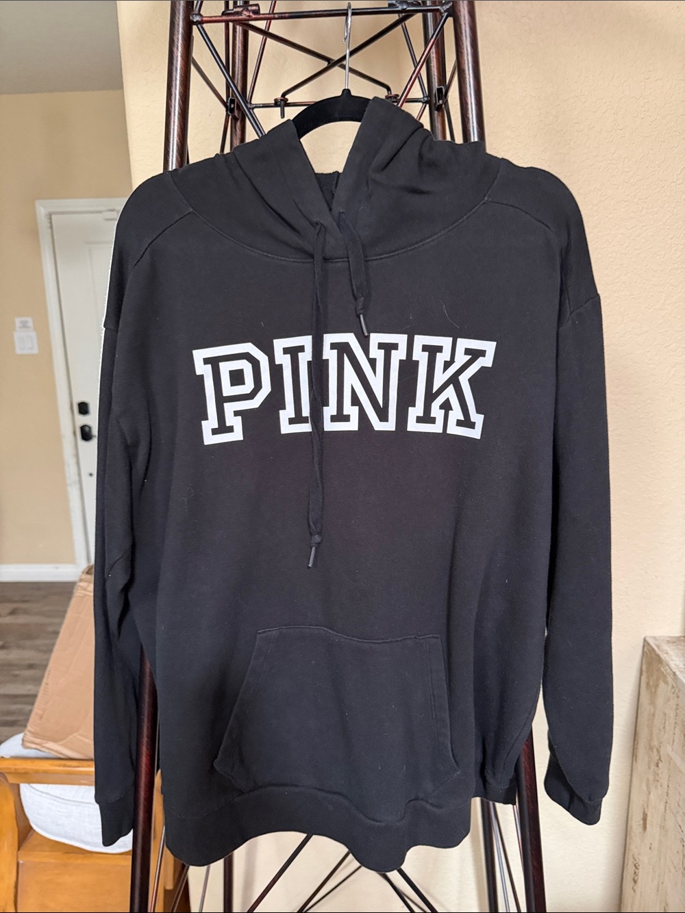 PINK Victoria's Secret Black Pullover Hoodie